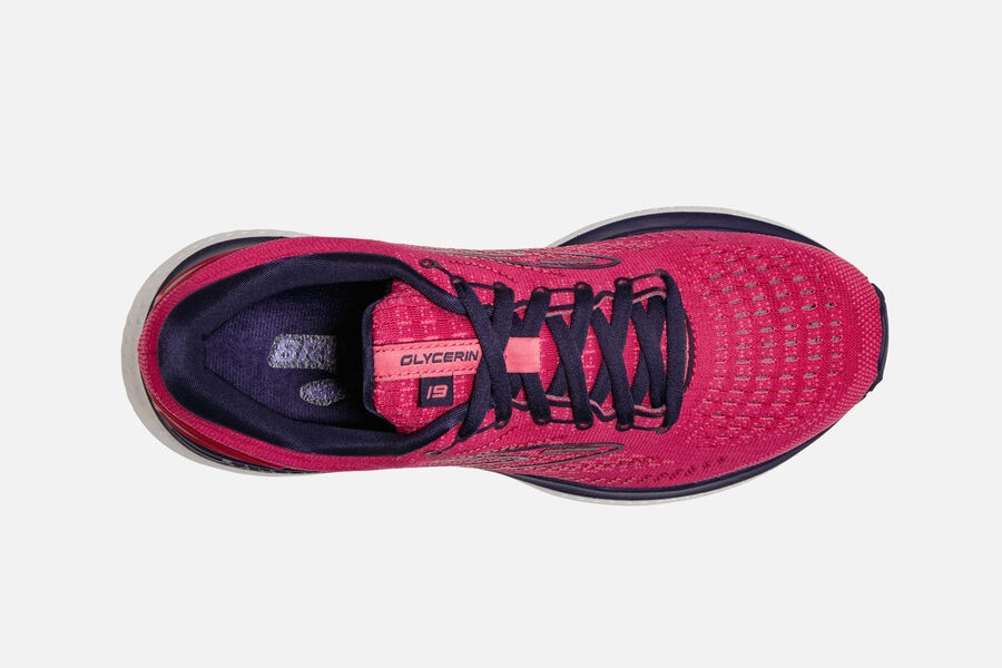 Glycerin 19 Road Brooks Running Shoes NZ Womens - Red/Black - JEYCQD-468